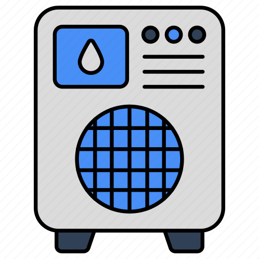 Electric heater, appliance, household accessory, electronic, warmer icon - Download on Iconfinder