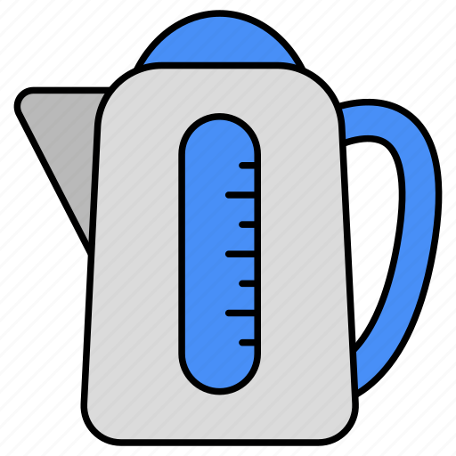 Electric kettle, electric teapot, kitchenware, electronic appliance, water boiler icon - Download on Iconfinder