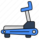 treadmill, ergometer, gym machine, treadwheel, fitness machine