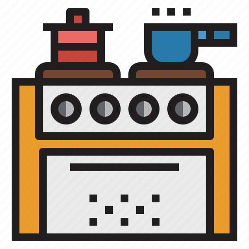 Cook, cooking, kitchen, owen, pot, stove icon - Download on Iconfinder