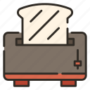 appliance, bread, electronic, kitchen, toaster
