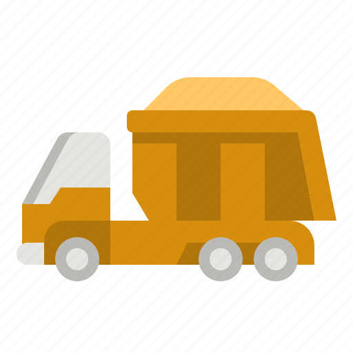 Dump, truck, construction, dumper, vehicle icon - Download on Iconfinder