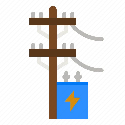 Electric, pole, electricity, electrical, industry icon - Download on Iconfinder