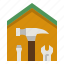hammer, construction, home, repair, wood