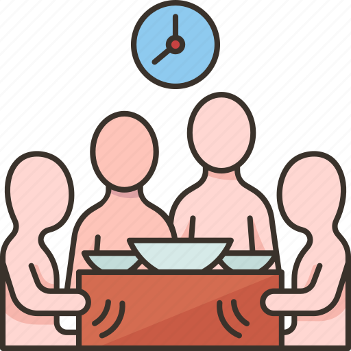 Meal, eating, family, dinnertime, home icon - Download on Iconfinder
