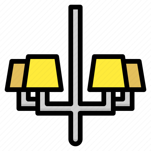 Chandelier, decoration, furniture, home, illumination, light, technology icon - Download on Iconfinder
