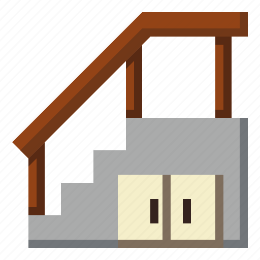 Architecture, furniture, household, indoor, staircase, steps, structure icon - Download on Iconfinder