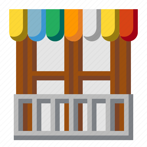 Balcony, buildings, estate, home, house, real, window icon - Download on Iconfinder