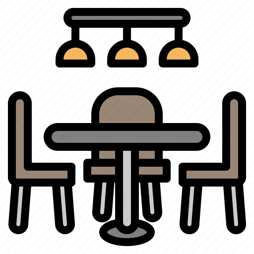 Interior, kitchen, table, chair, lamp, dining, furniture icon - Download on Iconfinder