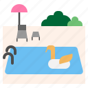 home, decoration, swimming, pool