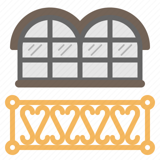 Home, decoration, window, porch, terrace, balcony icon - Download on Iconfinder