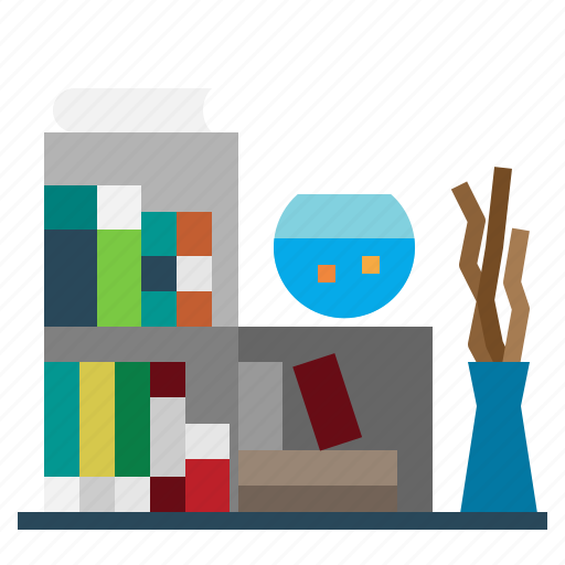 Book, bookcase, bookshelf, education, library, storage icon - Download on Iconfinder