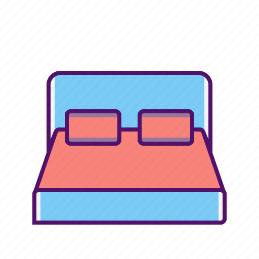 Bed, bedroom, furniture, hotel, interior, sleep icon - Download on Iconfinder