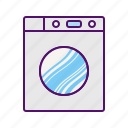 clothes, front, laundry, machine, wash, washer, washing icon
