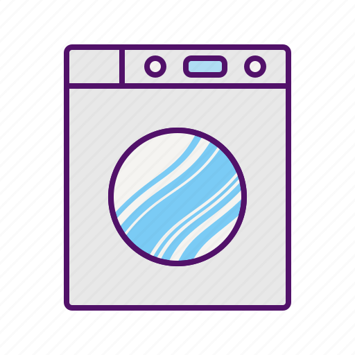 Clothes, front, laundry, machine, wash, washer, washing icon icon - Download on Iconfinder