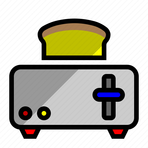 Toaster, bread, breakfast, bakery icon - Download on Iconfinder