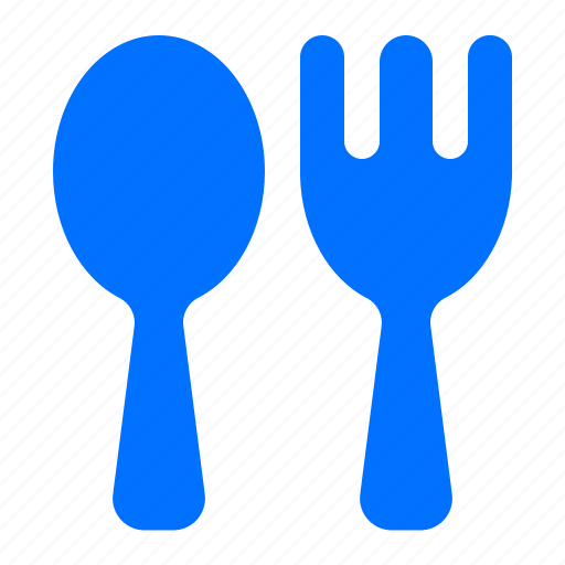 Cutlery, dining, fork, spoon icon