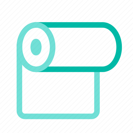 Bathroom, paper roll, tissue roll, toilet, toilet paper, towel icon - Download on Iconfinder