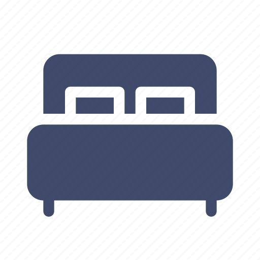 Bed, bedroom, double bed, furniture, interior, queen size bed icon - Download on Iconfinder