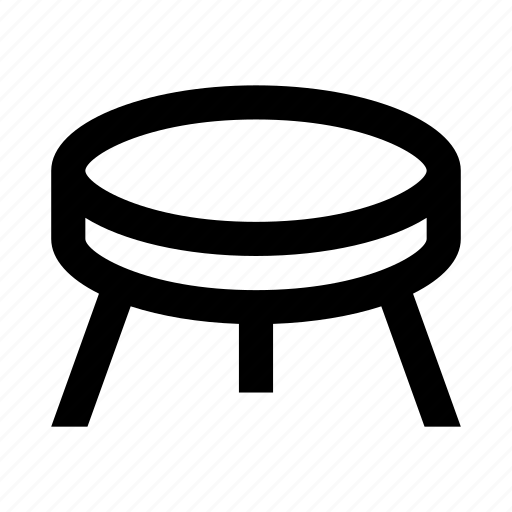 Chair, furniture, home, interior, table, tripod icon - Download on Iconfinder
