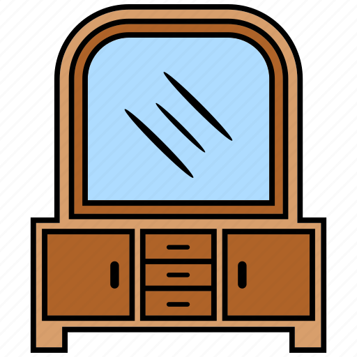 Dressing, furniture, hair, table icon - Download on Iconfinder