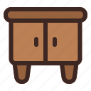 cupboard, cabinet, furniture, chair, households, belongings 