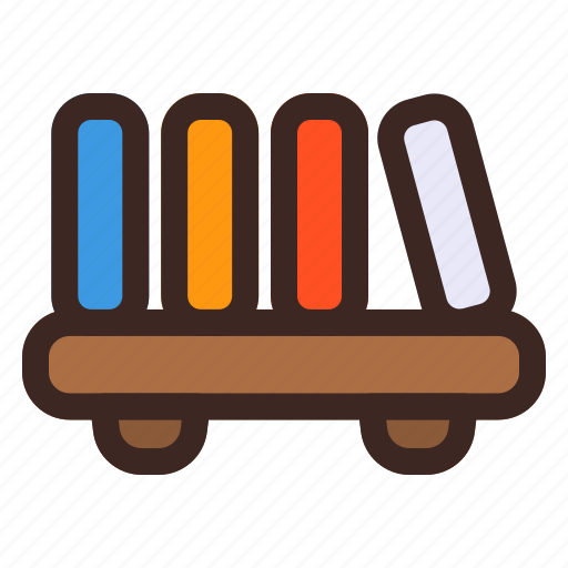 Bookshelf, library, book, education icon - Download on Iconfinder