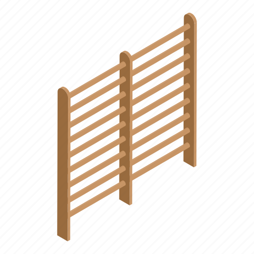 Wall, bars, isometric icon - Download on Iconfinder