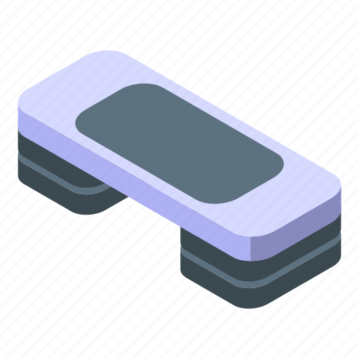 Fitness, step, isometric icon - Download on Iconfinder