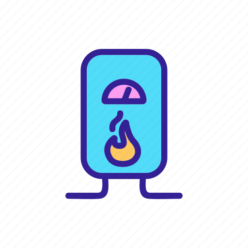 Con, contour, heater, home, thermostat icon - Download on Iconfinder