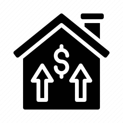 House, value, price, increase, home, money icon - Download on Iconfinder
