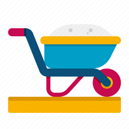 Wheelbarrow, construction, cart, building icon - Download on Iconfinder