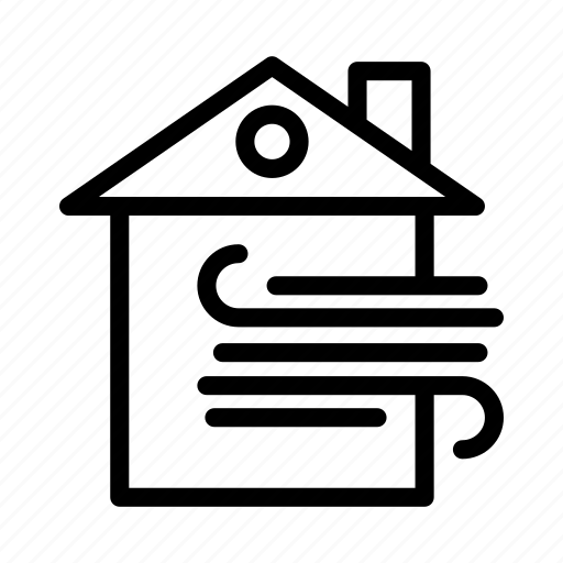 Building, home, house, insurance, wind icon - Download on Iconfinder