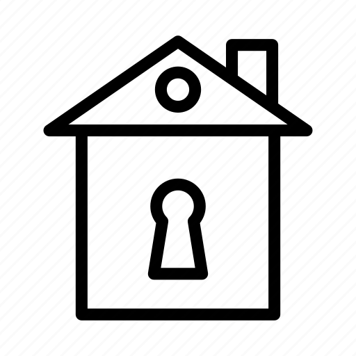 Building, home, house, lock, secure icon - Download on Iconfinder