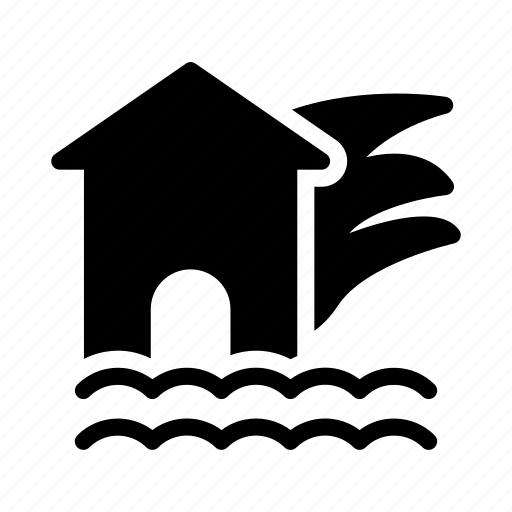 Deluge, flood, home, house, insurance icon - Download on Iconfinder