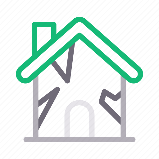 Disaster, earthquake, home, house, insurance icon - Download on Iconfinder
