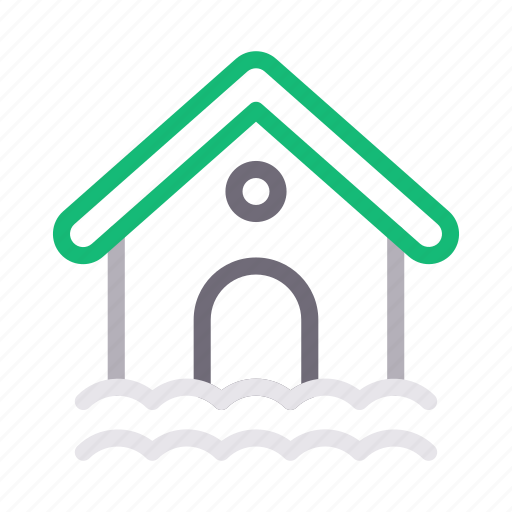 Flood, home, house, insurance, safety icon - Download on Iconfinder