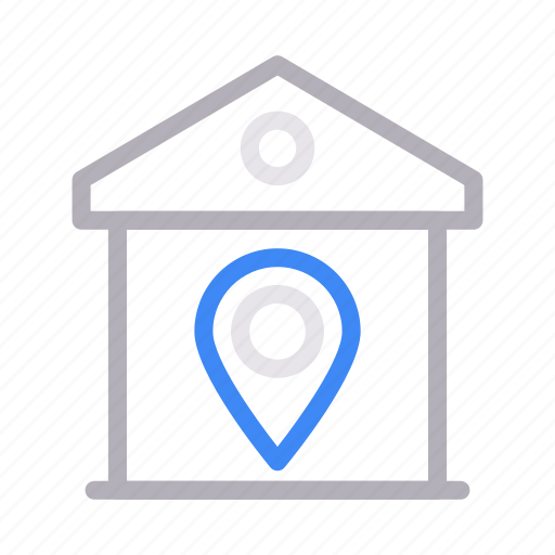 Gps, home, house, location, map icon - Download on Iconfinder