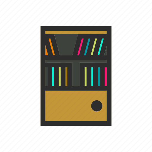 Appliances, furniture, home, interior, book, cabinet, library icon - Download on Iconfinder
