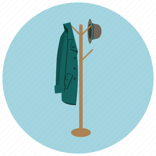 Coat, hanger, hat, home, foyer, jacket icon - Download on Iconfinder