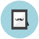 decoration, frame, home, picture, hipster, moustache