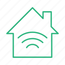 flat icon, home, home kit, light, power, wifi 