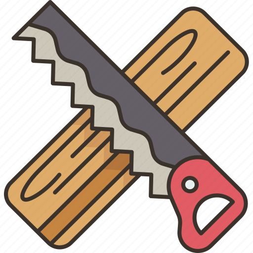 Carpentry, tools, saw, wood, construction icon - Download on Iconfinder