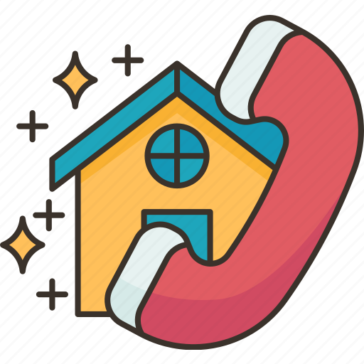 Home, renovation, service, call, contact icon - Download on Iconfinder