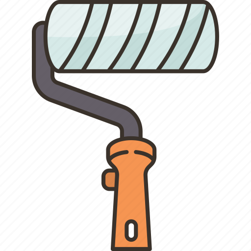 Roller, paint, decorating, construction, tool icon - Download on Iconfinder