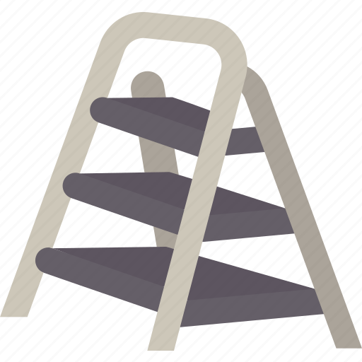 Ladders, stepladder, step, construction, stability icon - Download on Iconfinder