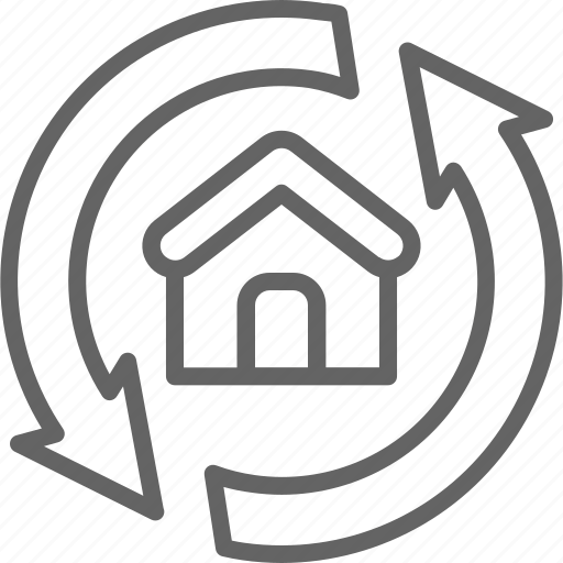 Home, house, line, redevelopment, remodeling, renovation, repair icon - Download on Iconfinder