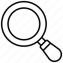 search, zoom, magnifier, loupe, app, magnifying, glass