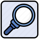 search, magnifying, glass, loupe, app