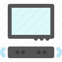 tv, television, electronic, soundbar, screen